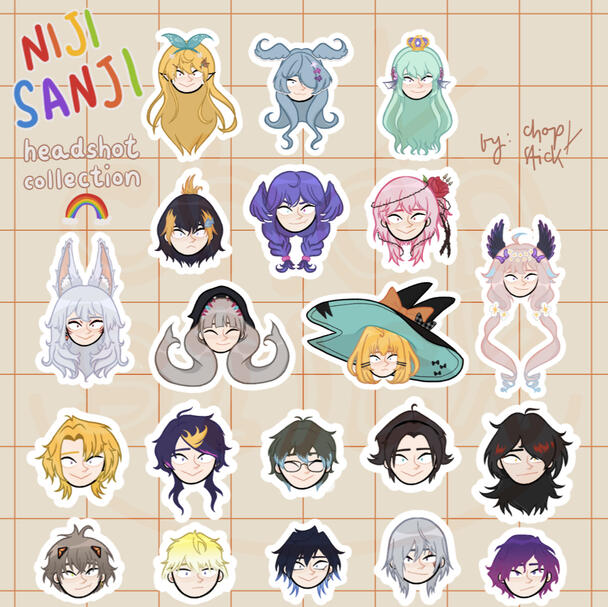 9/2022: NIJISANJI EN headshot collection (Waves 1-5)
