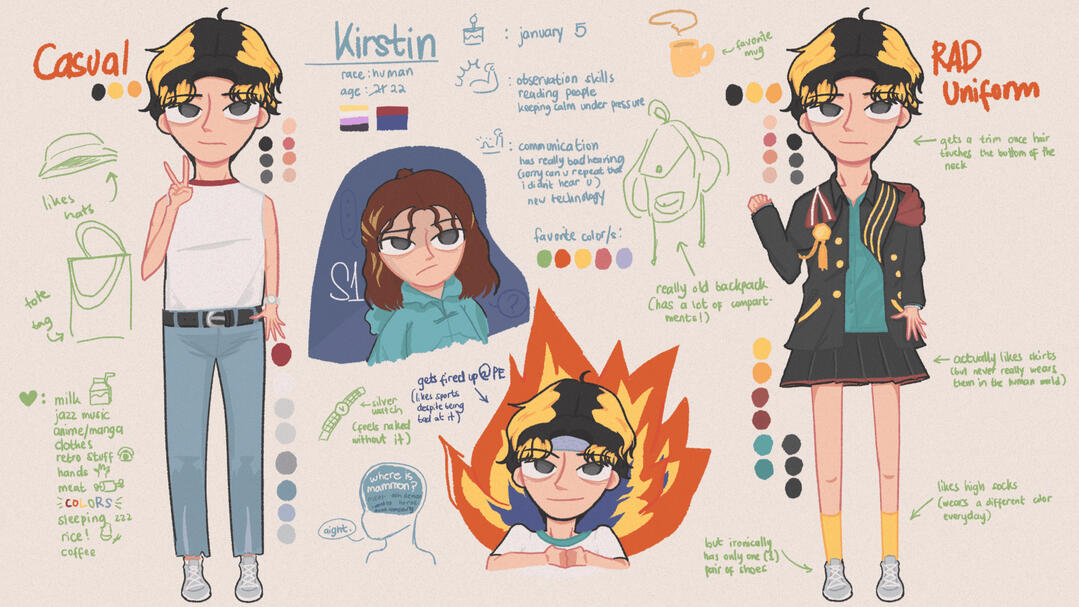 1/2021: Sona reference sheet + New art style!